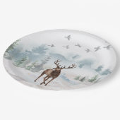 Waldwaldland Deer Pappteller (Schrägansicht)