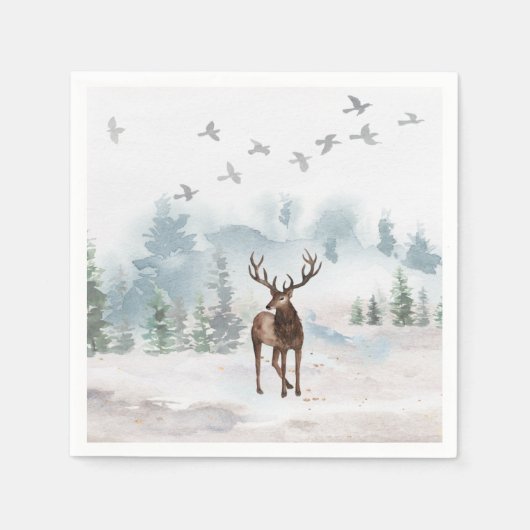 Waldwaldland Deer Serviette (Vorderseite)