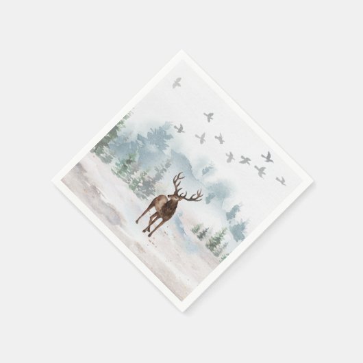 Waldwaldland Deer Serviette (Ecke)