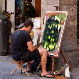 Waldwaldlandschaften - Malerei Leinwanddruck
