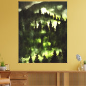 Waldwaldlandschaften - Malerei Leinwanddruck (Insitu (Wohnzimmer))