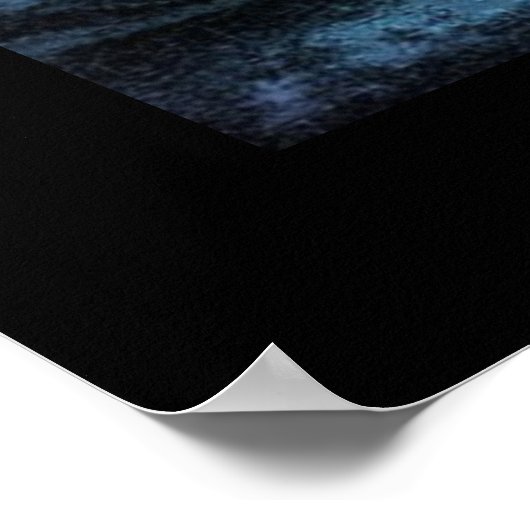 Waldwaldmoonlight Vollmondwolf Poster (Ecke)
