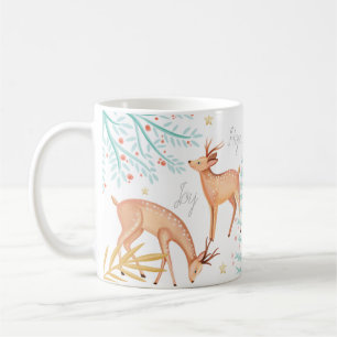 Waldwaldren-u. -Weihnachtsbaum-Szene Kaffeetasse
