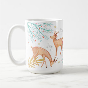 Waldwaldren-u. -Weihnachtsbaum-Szene Kaffeetasse
