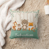 Waldwaldtier-Rotwildfox-Bärn-Kinderzimmer Kissen (Decke)