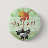 WaldWaschbär-Knopf Button (Vorderseite)