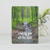 Waldwasserfall Feiertagskarte (Stehend Vorderseite)