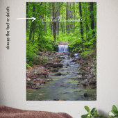 Waldwasserfall Poster