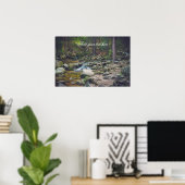Waldwasserfall Poster (Heimbüro)