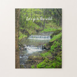 Waldwasserfall Puzzle