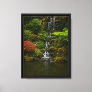 Waldwasserfall Ruhe Landschaft Leinwanddruck