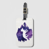 WaldWasserfarbeFox Gepäckanhänger (Vorderseite Vertikal)