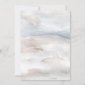 Waldwasserfarben geschlechtsneutrale Babydusche Einladung (Rückseite)