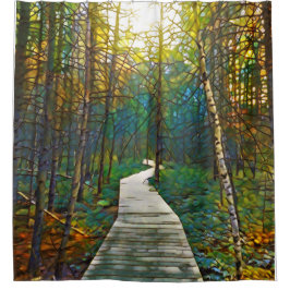 Waldweg 263 duschvorhang