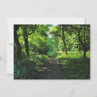 Waldweg. Blackweir Woods, Cardiff, Wales. Karte