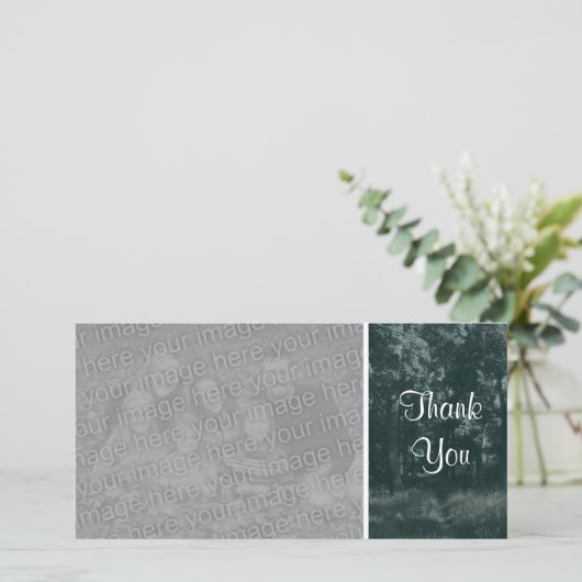 Waldweg - Danke - Dunkelgrün (Stehend Vorderseite)