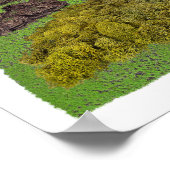 Waldweg durch den Park Poster (Ecke)