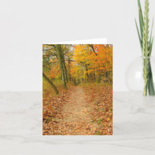 "Waldweg durch Holz im Herbst " Karte
