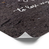 Waldweg-Foto mit John Muir Zitat Poster (Ecke)