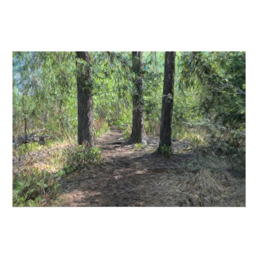 Waldweg Fotodruck (Vorne)