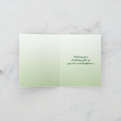 Waldweg-Geburtstags-Karte Karte (Innenseite)