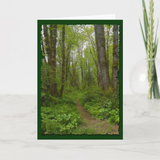 WALDweg Gruß-Karte Geschenk-Sammlung Karte (Vorderseite)