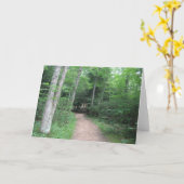 Waldweg-Gruß-Karte Karte (Gelbe Blume)