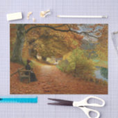 Waldweg im Herbst Brendekilde Seidenpapier (Handwerk)