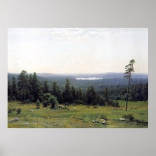 Waldweg Ivan Shishkin Poster