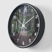 Waldweg John Muir Quote Uhr (Winkel)