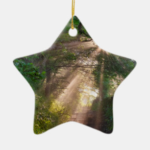 Waldweg Keramik Ornament