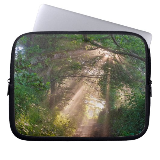 Waldweg Laptopschutzhülle (Vorderseite)