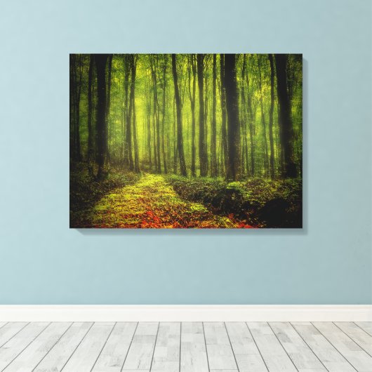 Waldweg Leinwanddruck (Insitu (Holzboden))