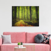 Waldweg Leinwanddruck (Insitu (Wohnzimmer))