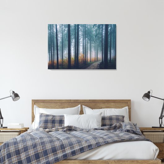 Waldweg Leinwanddruck (Insitu (Schlafzimmer))