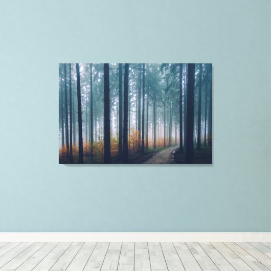 Waldweg Leinwanddruck (Insitu (Holzboden))