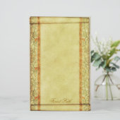 Waldweg - mittelalterliches Briefpapier (Stehend Vorderseite)