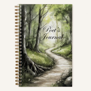 "Waldweg" - Poet's Journal Notizblock
