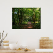 Waldweg Poster (Küche)