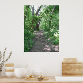 Waldweg Poster (Küche)