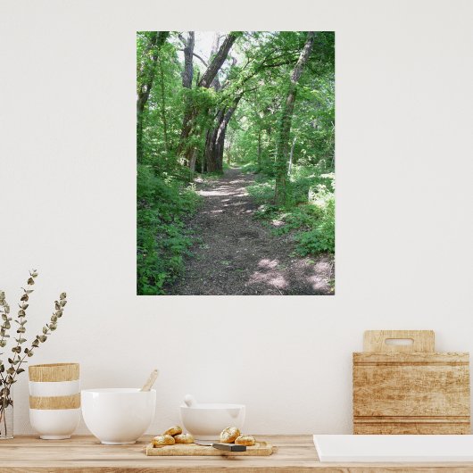 Waldweg Poster (Küche)