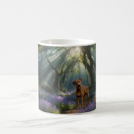 Waldweg-Tasse – Ruhe und Gesellschaft Kaffeetasse (Mittel)