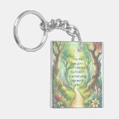 Waldweg und Kostenvoranschlag Schlüsselanhänger (Vorderseite links)