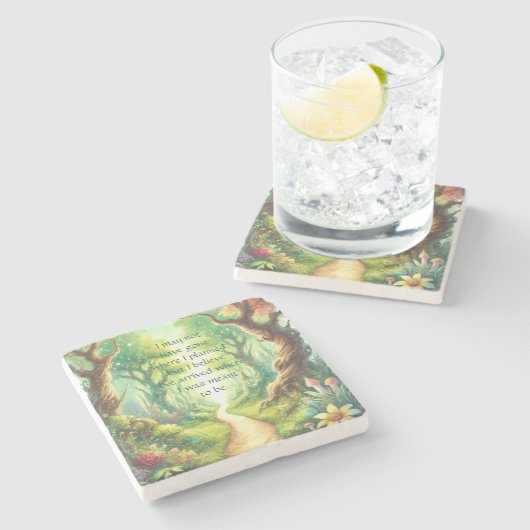 Waldweg und Kostenvoranschlag Steinuntersetzer (Seitenansicht)