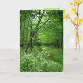 Waldweg-Vatertag Karte (Gelbe Blume)