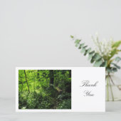Waldweg - Vielen Dank Dankeskarte (Stehend Vorderseite)