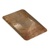 Waldweg vom Foto der Herbstbäume Magnet (Rechte Seite)