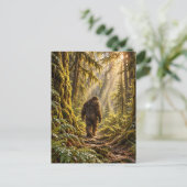 Waldwege Bigfoot Postkarte (Stehend Vorderseite)