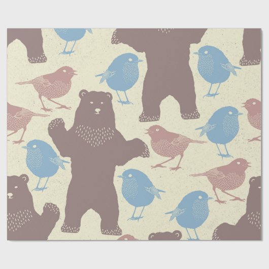 Waldweich-Frühlingspapier Geschenkpapier (Flach)