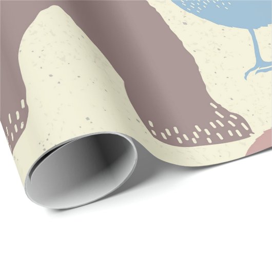 Waldweich-Frühlingspapier Geschenkpapier (Rolleneckpunkt)